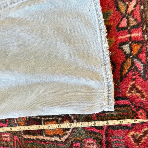 American Eagle Outfitters the low rise skater Light Blue Wide Leg Jeans size 14 - Picture 9 of 12